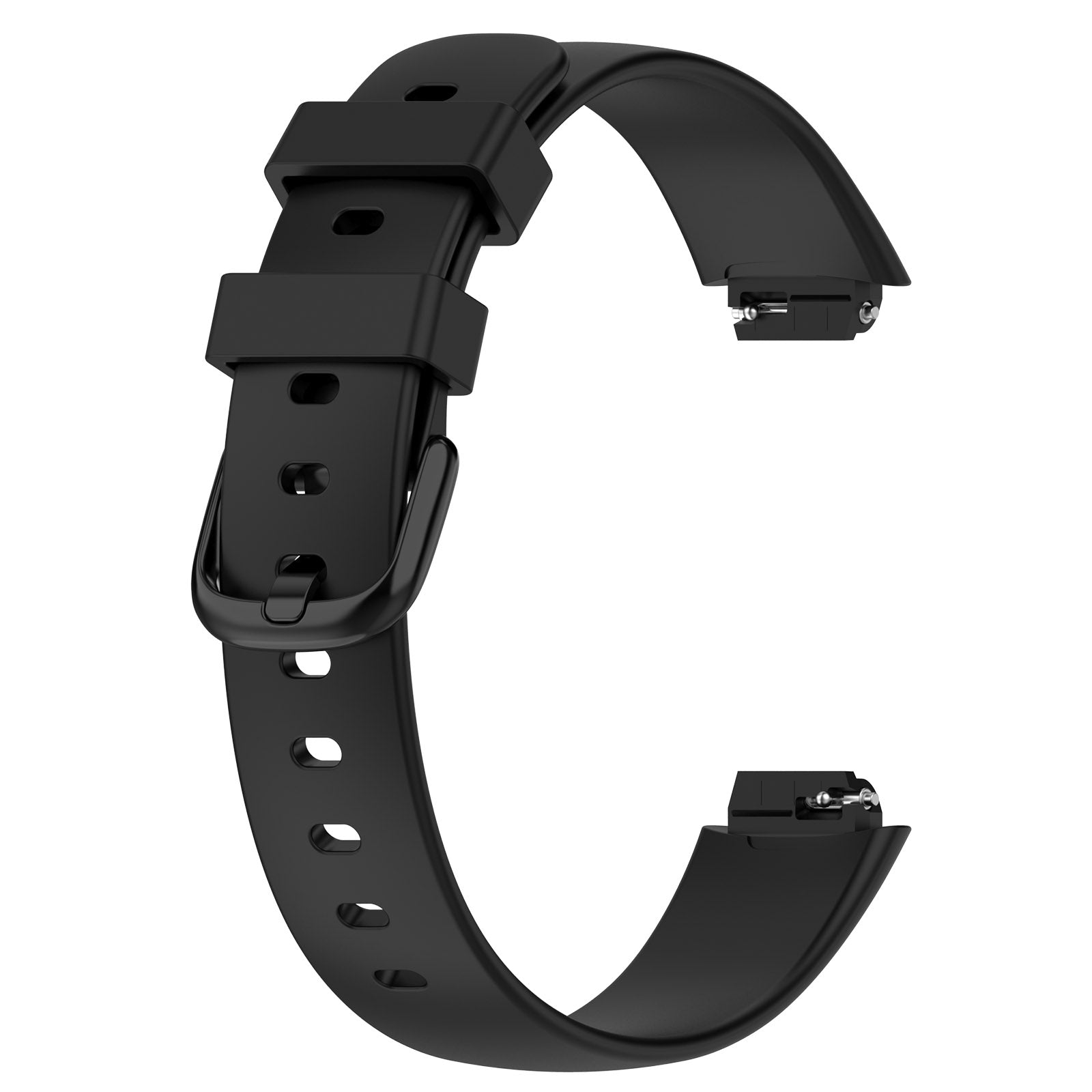 For Fitbit Inspire 3 Silicone Wristband Sports Watch Strap, Size: L - Black For Fitbit Inspire 3 Silicone Wristband Sports Watch Strap, Size: L - Black
